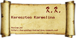 Keresztes Karmelina névjegykártya